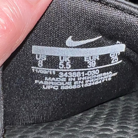 Nike Black and Green Slides with Orange Just Do It Slides - Picture 8 of 12